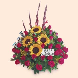 arreglos florales con chocolates y girasoles floristerias en bogota madi floral