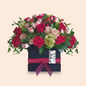 arreglos florales en cajas floristeria madi floral en bogota